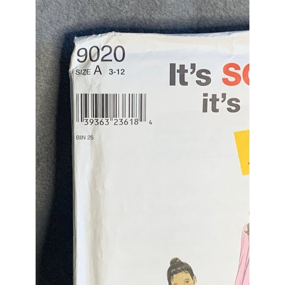 Simplicity Girls Sleepwear Sewing Pattern Sz 3-12 9020 - Uncut - Picture 2 of 4